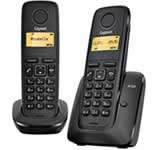 Telefefono Inalambro Digital Gigaset A120 Duo Negro